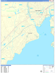 West Haven Wall Map Basic Style 2024